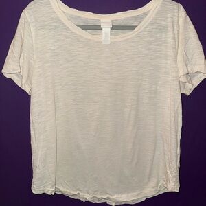 H&M Soft Cream Short Sleeve Tee